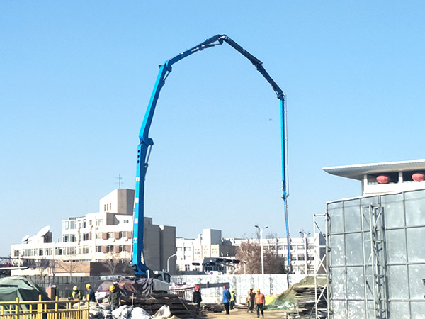 63m Concrete Pump Truck Qingdao international airport
